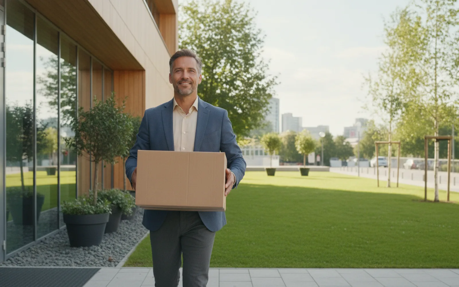 Mann startet nach dem Job neu durch