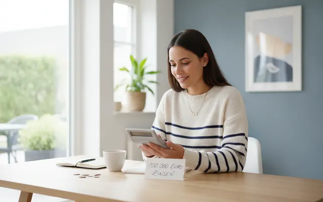 Mann plant seine Finanzen am Fenster